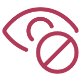 Lack of visibility icon